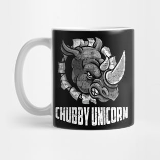 Angry Chubby Unicorn Rhino Gift Mug